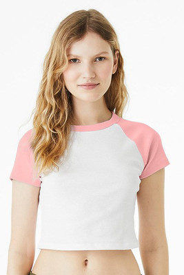 Bella+Canvas 1201 - Ladies Micro Ribbed Raglan Baby Tee