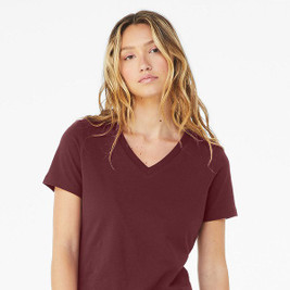 Bella+Canvas 6405 - T-shirt col en V à manches courtes Missy Jersey