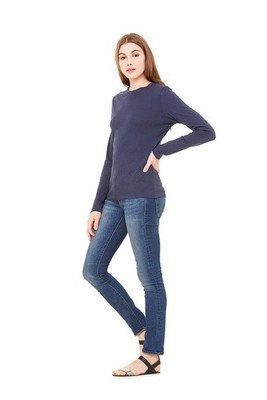 Bella+Canvas 6500 - Camiseta de manga larga de punto para mujer