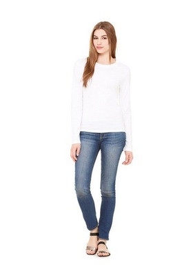 Bella+Canvas 6500 - Camiseta de manga larga de punto para mujer