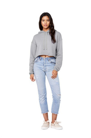 Bella+Canvas 7502 - Womens Cropped Fleece Hoodie