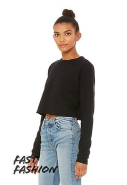 Bella+Canvas 7503 - Womens Cropped Crew Fleece