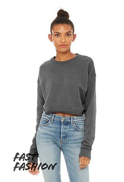 Bella+Canvas 7503 - Womens Cropped Crew Fleece