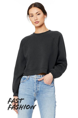 Bella+Canvas 7505 - Womens Raglan Pullover Fleece