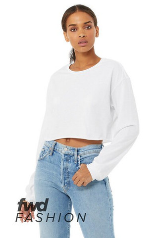 Bella+Canvas 6501 - Womens Cropped Long Sleeve T