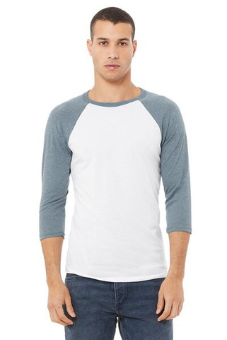 Bella+Canvas 3200 - Unisex 3/4-Sleeve Baseball T-Shirt