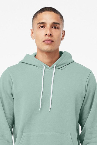 Bella+Canvas 3719 - Unisex Poly/Cotton Hooded Pullover Sweatshirt