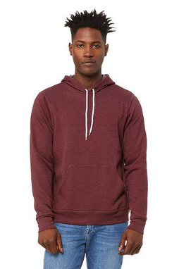 Bella+Canvas 3719 - Unisex Poly/Cotton Hooded Pullover Sweatshirt
