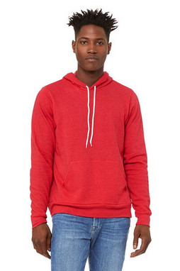 Bella+Canvas 3719 - Unisex Poly/Cotton Hooded Pullover Sweatshirt