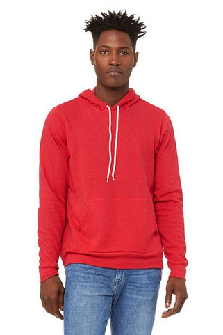 Bella+Canvas 3719 - Unisex Poly/Cotton Hooded Pullover Sweatshirt