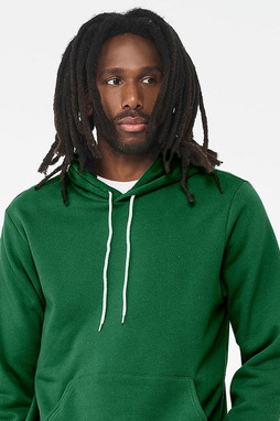 Bella+Canvas 3719 - Unisex Poly/Cotton Hooded Pullover Sweatshirt