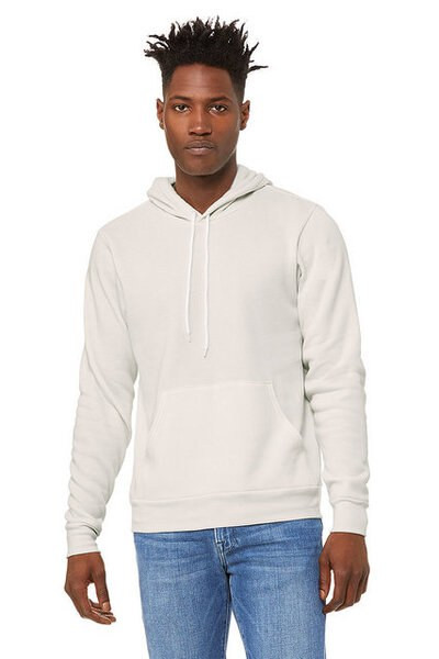 Bella+Canvas 3719 - Unisex Poly/Cotton Hooded Pullover Sweatshirt