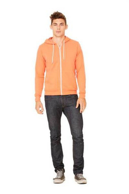 Bella+Canvas 3739 - Unisex Poly-Cotton Fleece Full-Zip Hoodie