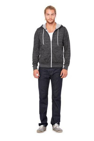 Bella+Canvas 3739 - Unisex Poly-Cotton Fleece Full-Zip Hoodie