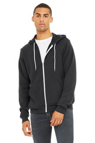 Bella+Canvas 3739 - Unisex Poly-Cotton Fleece Full-Zip Hoodie