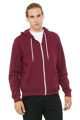Bella+Canvas 3739 - Unisex Poly-Cotton Fleece Full-Zip Hoodie