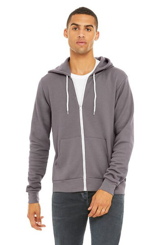Bella+Canvas 3739 - Unisex Poly-Cotton Fleece Full-Zip Hoodie
