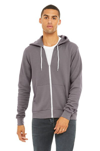 Bella+Canvas 3739 - Unisex Poly-Cotton Fleece Full-Zip Hoodie