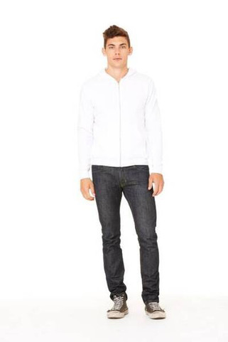 Bella+Canvas 3739 - Unisex Poly-Cotton Fleece Full-Zip Hoodie