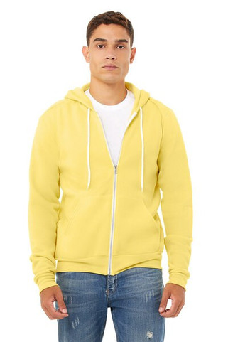 Bella+Canvas 3739 - Unisex Poly-Cotton Fleece Full-Zip Hoodie