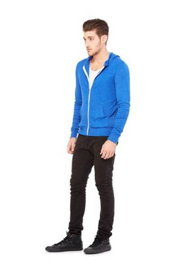 Bella+Canvas 3939 - Unisex Triblend Full-Zip Lightweight Hoodie