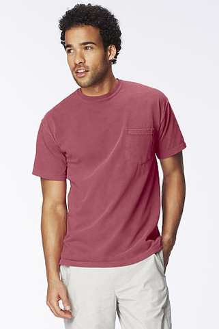 Comfort Colors 6030 - Remera Manga corta Garment Dyed con bolsillo