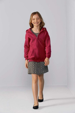 Gildan 18600B - FULL ZIP HOODED SWEATSHIRT 8 oz