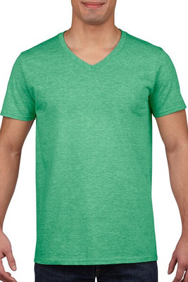 Gildan 64V00 - Premium T-Shirt Soft Style V-Neck Cotton Blend 