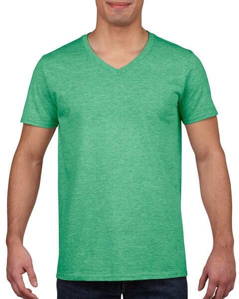 Gildan 64V00 - Premium T-Shirt Soft Style V-Neck Cotton Blend