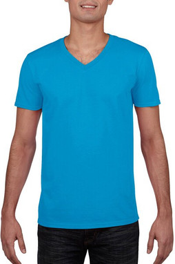 Gildan 64V00 - Premium T-Shirt Soft Style V-Neck Cotton Blend 