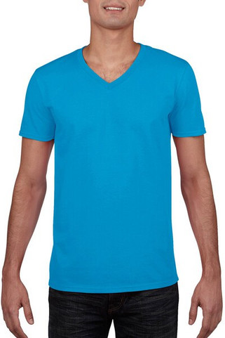 Gildan 64V00 - Premium T-Shirt Soft Style V-Neck Cotton Blend