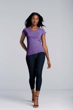 Gildan 64V00L - V-Neck T-shirt Junior Fit for Women