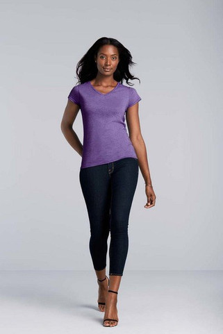 Gildan 64V00L - V-Neck T-shirt Junior Fit for Women