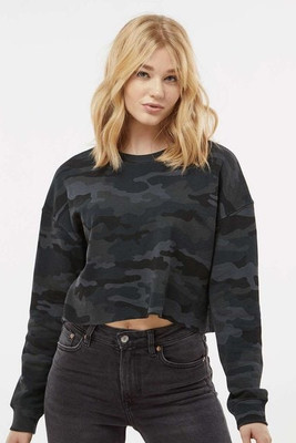 Independent Trading Co. AFX24CRP - Women's Crop Crew Neck Sweatsh