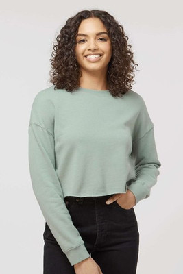 Independent Trading Co. AFX24CRP - Sudadera Crop Crew Neck de mujer