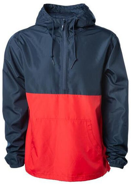 Independent Trading Co. EXP54LWP - Adult Lightweight Pullover Windbreaker Anorak Jacket