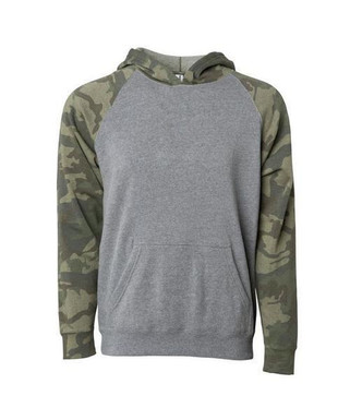 Independent Trading Co. PRM15YSB - Youth Raglan Hooded Pullover