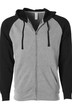 Independent Trading Co. PRM33SBZ - Unisex Special Blend Raglan Hooded Full-Zip Sweatshirt