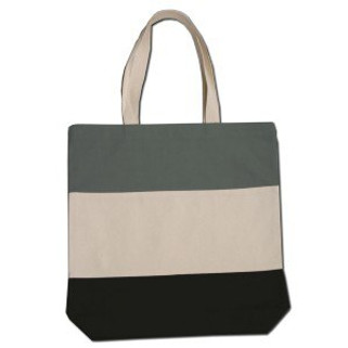 Q-Tees Q125900 - Canvas Tri-Color Professional Tote Bag