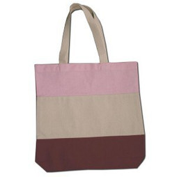 Q-Tees Q125900 - Canvas Tri-Color Professional Tote Bag