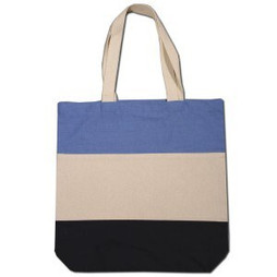 Q-Tees Q125900 - Canvas Tri-Color Professional Tote Bag
