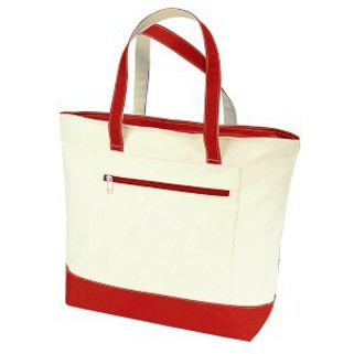 Q-Tees Q1300 - Canvas Zipper Tote Bag