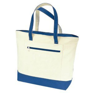 Q-Tees Q1300 - Canvas Zipper Tote Bag
