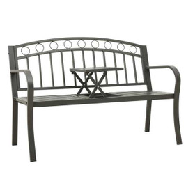 vidaXL 3005097 - Garden Bench 125 cm Steel