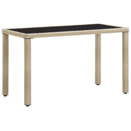 vidaXL 3003039 - Table de jardin et marron 123x60x74cm Bois d'acacia solide