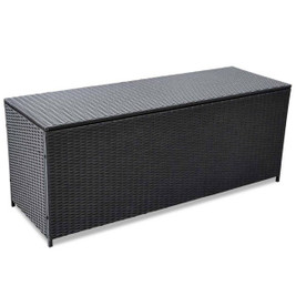 vidaXL 3001196 - Garden Storage Box 150x50x60 cm Poly Rattan