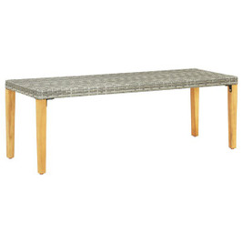vidaXL 299539 - Garden Bench 80 cm Poly Rattan