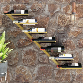 vidaXL 3002527 - Wall-mounted Wine Racks for 14 Bottles 2 pcs Metal