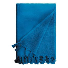 Claps 14091 - Nemophila Lyxig Dubbellagers Svamp Handduk med Fransar