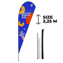 Claps 14099 - Customizable Teardrop Display Banner